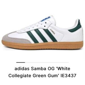 (WMNS) adidas Samba OG 'White Collegiate Green Gum' - Size US8